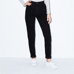 American Apparel Made‎ in the USA Black High Rise Skinny Denim Jeans